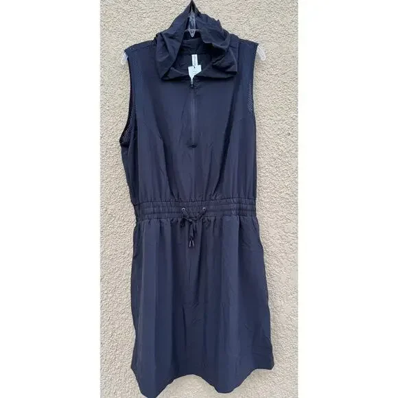 Ideology Black Sleeveless Hooded Active Dress 1X UPF 50+ - Picture 3 of 12